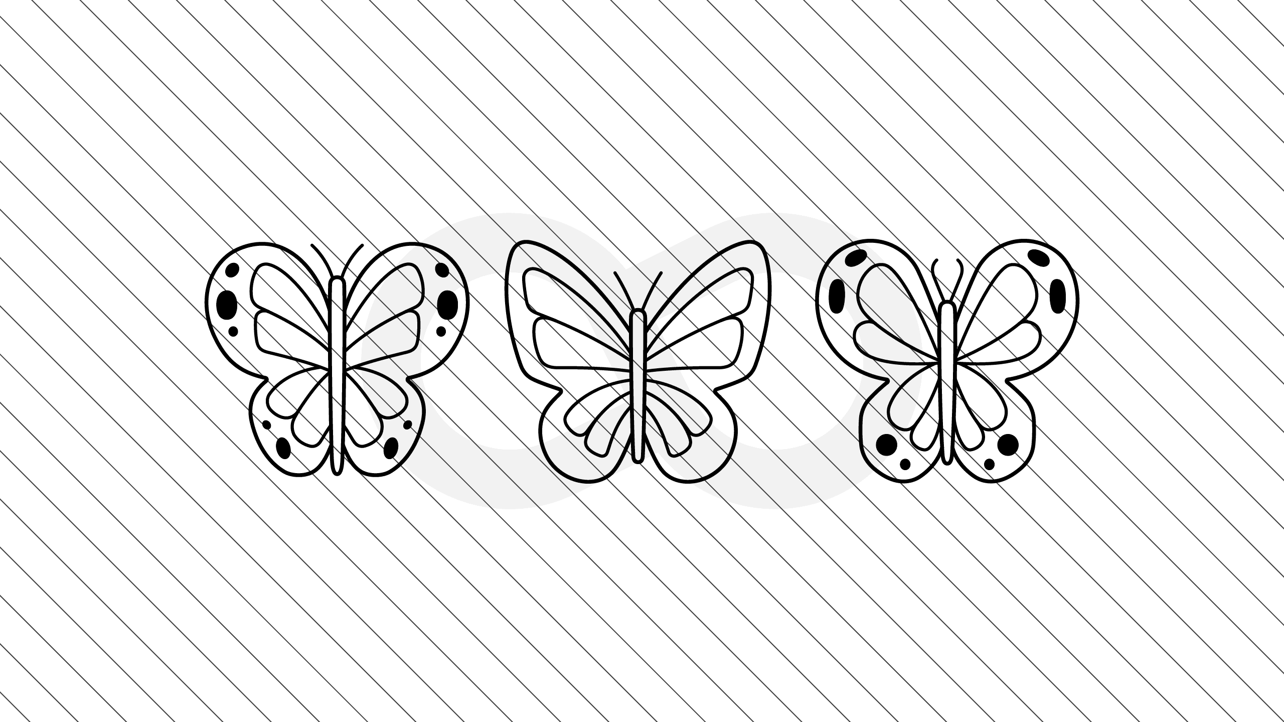 Summer Butterfly Bundle, Winged Insects, Monarch, Moth