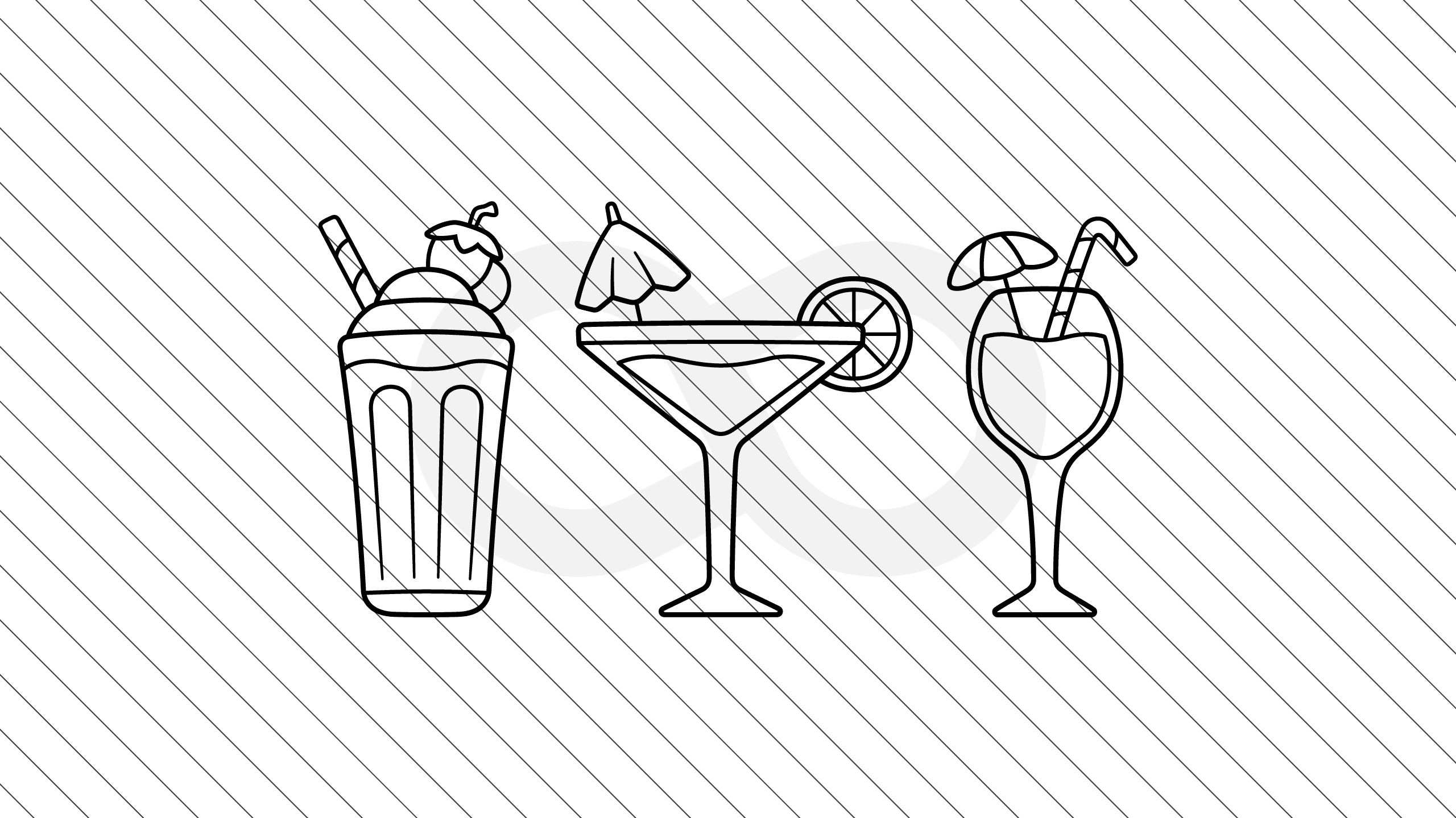 Summer Tropical Drink Bundle, Smoothie, Margarita, Fruit Punch